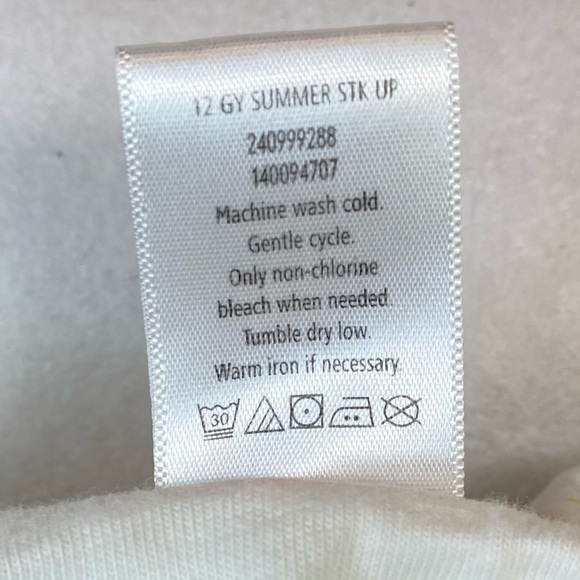 Baby Girl Gymboree 6 - 12 Mo Lemon Bumblebee Sun Hat Chin Strap Green Ribbon - Picture 7 of 10